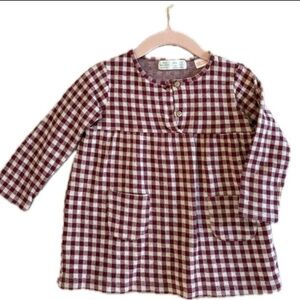 2T ZARA Red Gingham Top
